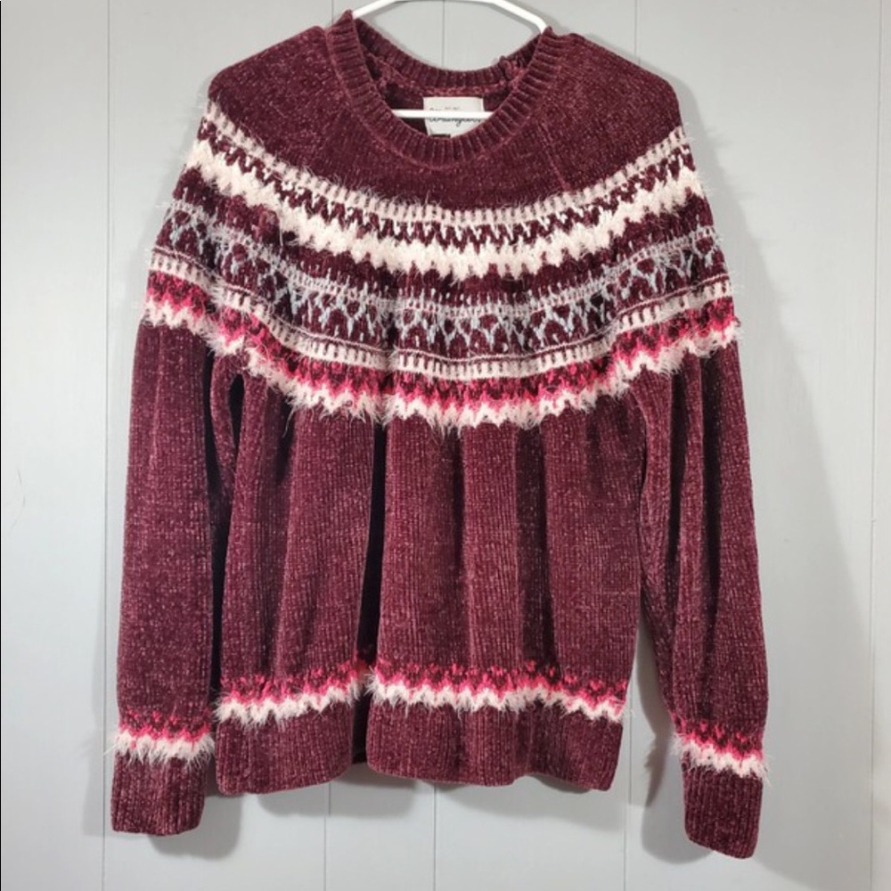 Wrangler Fair Isle Sweater Sz L